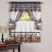 Mason Jars Kitchen Cafe Curtain Set