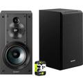 Sony SS-CS5 3-Way 3-Driver Bass Reflex Stereo Bookshelf Speakers + 1 Year Extended Warranty