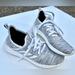 Adidas Shoes | Addias Women’s Cloud-Foam Cushioned Knit Shoes Size 7.5 | Color: Gray/White | Size: 7.5