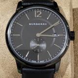 Burberry Accessories | Burberry Bu10003 Classic Mens Swiss Made Watch, Black Dial Date, Leather Strap | Color: Black | Size: 40mm