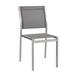 Ergode Shore Outdoor Patio Aluminum Side Chair - Silver Gray