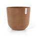 Ecopots Modern Recycled Plastic Oslo Flower Pot Planter Terracotta Color 17.5