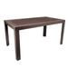 28 x 55 x 31 in. Mace Weave Design Outdoor Dining Table Brown