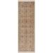 LR Home Helena Estrel Brown/Beige Traditional Bordered Polyester Runner Rug 2 x 6