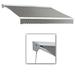 Awntech DM14-US-G 14 ft. Destin with Hood Manual Retractable Awning Gray - 120 in.