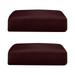 2Pcs Dark Polyester Spandex Elastic Sofa Futon Seat Cushion Cover Couch Protector Replacement Home Living Room