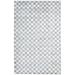 Wool / Silk Grey Rug 5X8 Modern Handloom Scandinavian Geometric Room Size