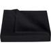 1000 Thread Count 3 Piece Flat Sheet ( 1 Flat Sheet + 2- Pillow cover ) 100% Egyptian Cotton Color Black Solid Size Queen
