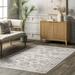 nuLOOM Finley Machine Washable Vintage Distressed Area Rug 3 x 5 Ivory