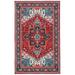 SAFAVIEH Tucson Medici Traditional Machine Washable Area Rug 3 x 5 Red/Blue