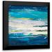 Lucas 12x12 Black Modern Framed Museum Art Print Titled - In volo sul mare I