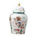 Decorative ceramics Ginger Jar Glazed Floral Arrangement Multi Purpose Art Decoration Home Accent Tea Storage 900ml Porcelain Jar StyleC