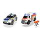 Dickie Toys - Volkswagen VW Tiguan R-Line – 25 cm großes Polizeiauto mit Licht & Sound, Polizei-SUV & Medical Responder – 30 cm großer Rettungswagen mit Trage, Licht und Sound, Heckklappe zum Öffnen