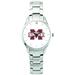 Women's Silver Mississippi State Bulldogs Stainless Steel Bracelet Wristwatch