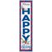 Pennsylvania Quakers 12'' x 48'' Happy Holidays Outdoor Leaner