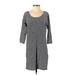 Gap Casual Dress - Shift Scoop Neck 3/4 sleeves: Blue Dresses - Women's Size Small