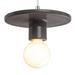 Justice Design Group Radiance 8 Inch Mini Pendant - CER-6320-RRST-ABRS-WTCD