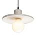 Justice Design Group Radiance 8 Inch Mini Pendant - CER-6325-ANTG-ABRS-WTCD