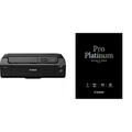 Canon imagePROGRAF PRO-300 A3+ Drucker Farbtintenstrahldrucker Fotodrucker, schwarz & PT-101 Pro Platinum Fotopapier - DIN A4, 20 Blatt (300 g/qm) für Tintenstrahldrucker