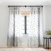 1-piece Sheer Cross On White Made-to-Order Curtain Panel