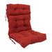 Multi-section Tufted Indoor Microsuede Seat/Back Chair Cushion (Multiple Sizes)
