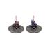 Trinx 2-PC Blue Dragon & Purple Dragon 4.25"W Incense Burner Sticks Holder Set Resin | 4 H x 4.25 W x 4.25 D in | Wayfair