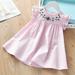 Hunpta Girls Summer Baby Casual Short Embroidered Children Dress Princess Soft Sleeve Girls Dress&Skirt