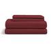 Eider & Ivory™ Luxury Rayon From Bamboo Bed Sheet Set in Red | Twin | Wayfair 13B468334EB944A28F1D5A58B0D67CDD