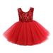 Afunbaby Girls Princess Dress Sequin Tulle Birthday Party Wedding Bridesmaid Girl Tutu Gown Dresses