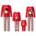 Xingqing Matching Christmas Pajamas for Family Snowman Long Sleeve Tops and Stripe Pant for Parent-Child RedChild-2-3 Years