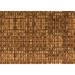 White 36 x 24 x 0.35 in Area Rug - George Oliver Abstract Machine Woven Area Rug in Brown/Light Brown /Wool | 36 H x 24 W x 0.35 D in | Wayfair