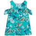 Rare Editions Girls Floral A-line Dress Blue 3-6 mos