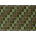 Brown/Green 60 x 24 x 0.35 in Area Rug - Latitude Run® Checkered Machine Woven Wool/Area Rug in Green/Brown /Wool | 60 H x 24 W x 0.35 D in | Wayfair
