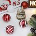 The Holiday Aisle® 30 Piece Painted Christmas Ball Ornament Set Plastic in Red/White | 2.36 H x 2.36 W in | Wayfair