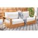 Joss & Main Gardella 84" Wide Outdoor Teak Patio Sofa w/ Cushions Wood/Natural Hardwoods in Brown/Gray/White | 28.4 H x 79.9 W x 29.9 D in | Wayfair