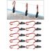 10pcs Tarp Clips Buckle Heavy Duty Grip Tent Clamps Tightening Lock Grip Clamps for Outdoor Camping Hiking Traveling