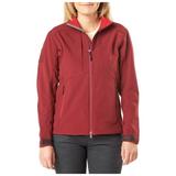 5.11 Work Gear Womens Sierra Softshell Jacket 100% Polyester Micro-Fleece Inner Code Red Medium Style 38068