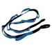 Portable Stretching Strap for Yoga Pilates Dancing Warming Up Blue and Black 2m