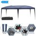 Fithood 3 x 6m Home Use Outdoor Camping Waterproof Folding Tent with Carry Bag Blue