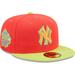 Men's New Era Red/Neon Green York Yankees Lava Highlighter Combo 59FIFTY Fitted Hat