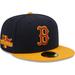 Men's New Era Navy/Gold Boston Red Sox Primary Logo 59FIFTY Fitted Hat