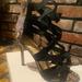 Jessica Simpson Shoes | Jessica Simpson Black Elastic Gore Snakeskin Print Size 8.5. | Color: Black | Size: 8.5