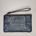 Coach Bags | Coach Star Glitter Zip Black Blue Wristlet | Color: Black/Silver | Size: Os