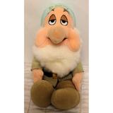 Disney Toys | Disney Store Snow White Dwarf Sleepy Plush Stuffed Bean Bag 13" Doll | Color: Cream/Tan | Size: 13 In