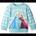 Disney Shirts & Tops | Disney Girls' Frozen Sisters Sparkle Nordic Crew-Neck Sweatshirt Size 5t | Color: Blue | Size: 5tg