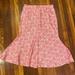 J. Crew Skirts | Jcrew Fluted Flouncy Twirly Midi Skirt | Color: Pink/White | Size: L