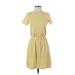 Old Navy Casual Dress - Mini Crew Neck Short sleeves: Yellow Dresses - Women's Size X-Small