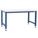 36 x 60 x 30-42 in. Adams Electric Lift Workbenches with Formica Laminate Top Light Blue & White