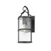 1 Light Small Outdoor Wall Sconce 14 inches Tall and 6.25 inches Wide-Texture Black Finish Bailey Street Home 154-Bel-4623508