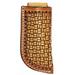 Western Fashion Handcrafted Basket Weave Tooled Full Grain Leather 4 Sheath Holder Pouch with 2 Belt Loop 29FK02